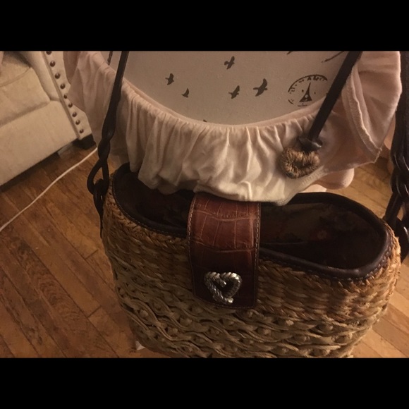 Brighton straw/leather purse - Picture 2 of 3